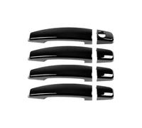 HGYFS5 Film protecteur poignée Protecteur Anti-Rayures pour Poignée de Porte Astra J 2010-2015 à Trou Unique Kit de Personnalisation de Cuve Extérieure(Bright black)