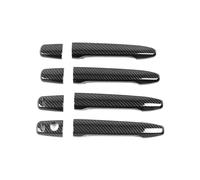 HGYFS5 Film protecteur poignée Protège-Poignée Double Intelligent Anti-Rayures pour Peugeot 4008 2013-2015 Kit de Cuve de Porte Extérieure avec Cadre Décoratif(Motif en fibre de carbone)