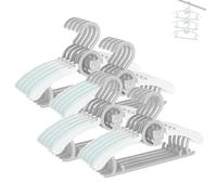 HGYZE Lot de 20 cintres de Placard de Chambre de bébé, Ultra Fins, antidérapants et Extensibles, cintres réglables pour vêtements de Nouveau-né, Cadeau pour Filles, garçons, Tout-Petits, Enfants