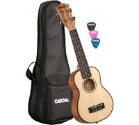 Cascha HH 2148 Soprano Mahogany Ukulele Set