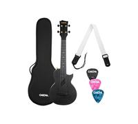 Cascha Cascha Carbon Concert Ukulele Set BK