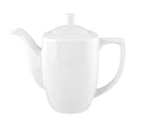 HH Cafetière Carrée, Bone China, Blanc, 6 Pièces