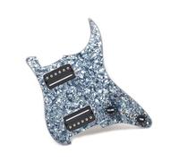 HH Convient Aux Sorties De Pickguard De Guitare Électrique Professionnelle De 7.5K/15K Pré Câblées Pickguard Pickup(Grey pearl w BK)