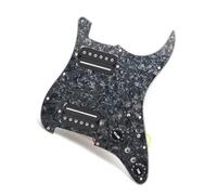 HH Convient Aux Sorties De Pickguard De Guitare Électrique Professionnelle De 7.5K/15K Pré Câblées Pickguard Pickup(Bk pearl w BK)