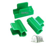 HH-LIFE Lot de 24 clips de tube de serre pour tube de Ø16 ~ 17 mm, clips de bâtiment de jardin, tunnel