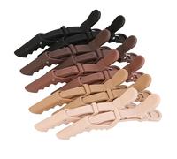 HH&LL Pinces crocodiles pour coiffer, sectionner, neutre mat, antidérapant, pince crocodile pour femme de cheveux fins épais et bouclés