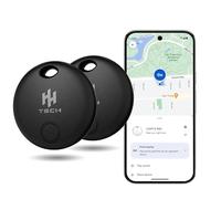 HH-Tech Lot de 2 traqueurs Bluetooth pour appareils Android compatibles avec Google Find My, Find Hub, Tag Tracker, Smart Tag, recherche d'articles, suivi facile de votre portefeuille, sac, valise