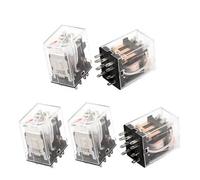 HH53PL AC 24V Coil 11-Pin 3PDT Red LED Light Electromagnetic Relay 5 Pcs