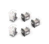 HH53PL AC 380V Coil 11-Pin 3PDT Red LED Light Electromagnetic Relay 5 Pcs