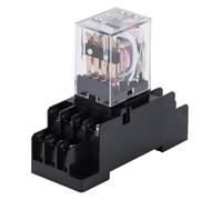 HH54PL DC12V DC24V DC48V AC110V/220V/380V bobine 4PDT 14 broches relais de puissance électromagnétique avec Base DYF14A(DC5V)