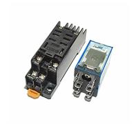 HH62P HHC68A-2Z DPDT Bobine Miniature Commutateur de relais intermédiaire électromagnétique général avec socle prise AC 220V DC 12V 24V(AC 24V)
