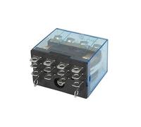 HH64P LY4 AC 12V Coil 14-Pin 4PDT Red LED Electromagnetic Relay