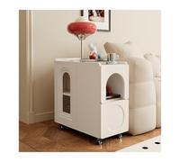 Hhaoran-9868 Buffet Canapé Mobile Armoire latérale Chariot Vintage lumière Luxe Armoire latérale Table d'appoint Moderne Simple Buffet(Blanc,30cm)