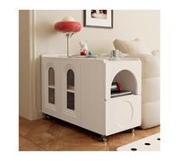 Hhaoran-9868 Buffet Canapé Mobile Armoire latérale Chariot Vintage lumière Luxe Armoire latérale Table d'appoint Moderne Simple Buffet(Blanc,40cm)