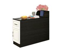 Hhaoran-9868 Buffet Table d'appoint européenne, Meuble d'appoint for canapé, Table Basse, Meuble étroit, lumière de Luxe, accoudoir latéral Buffet(Noir,90x40x60cm)