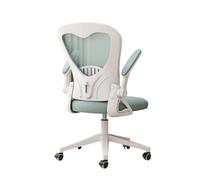 Hhaoran-9868 Chaise de bureau ergonomique avec support lombaire réglable et accoudoirs, dossier haut, chaise de bureau ergonomique avec coussin surélevé (vert)