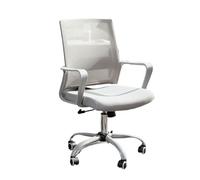 Hhaoran-9868 Chaise de bureau pivotante avec roulettes pour ordinateur de jeu, bureau à domicile, conférence, bureau d'étudiant, siège confortable (Grigio)