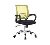 Hhaoran-9868 Chaise de Jeu pour Ordinateur Chaise d'ordinateur Chaise de Bureau de conférence Dossier Simple Chaise d'étude à Domicile Chaise Mobile rotative Confortable(Green+Black)