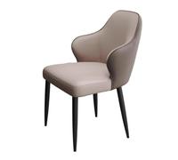 Hhaoran-9868 Chaise de Salon Chaises de Salle à Manger au Design Moderne avec Dossier/accoudoir, fauteuils de réception rembourrés for Salon de Loisirs Chaises de Salle à Manger(Grigio)