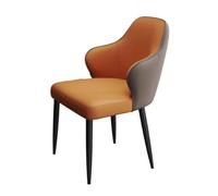 Hhaoran-9868 Chaise de Salon Chaises de Salle à Manger au Design Moderne avec Dossier/accoudoir, fauteuils de réception rembourrés for Salon de Loisirs Chaises de Salle à Manger(Orange)