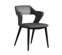 Hhaoran-9868 Chaise de Salon Chaises de Salle à Manger, Chaise d'appoint de Cuisine rembourrée Moderne avec Pieds en métal for la Maison/Salon/Chambre/Bureau Chaises de Salle à Manger(Grigio)