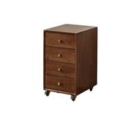 Hhaoran-9868 Classeur Mobile à tiroirs Classeur Multifonctionnel, Organisateur de Rangement Amovible Simple sous la Table, Armoire à Quatre tiroirs, Armoire de Chevet Classeur(Bruin)