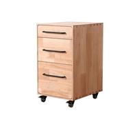 Hhaoran-9868 Classeur Mobile à tiroirs sous Table Armoire de Rangement en Bois tiroir Commode classeur Disposition Table de Rangement côté Armoire Basse Amovible Classeur(Natural)