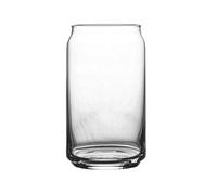 Hhaoran-9868 Coupe en verre Verres vintage en forme de canette, 47 cl, transparents et sans plomb, for eau, jus, thé glacé cocktails Verres à eau