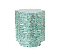 Hhaoran-9868 Table D'appoint Latérale Table d'appoint de canapé et Petite Table Basse en mosaïque Coquillages artisanaux for Salon, Coin Chambre à Coucher, Chevet Table Basse d'appoint pour Salon