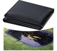 HHAVDJB Bâche pour Bassin, Liner de Bassin pour,PE Bâche D'étang Doublure pour Étangs à Poissons de Piscine (122×213cm,Noir)