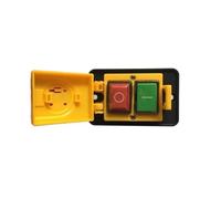 HHB18I 1PCS Switch DZ05 10A Replace electromagnetic Switch KJD18 with Emergency Stop Cover Three Phase 380V10A
