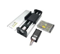 HHB18I 90mm Width Fully Enclosed Linear Rail Guide Slide Stage Dust Cover 100-300mm Stroke SFU1605 Nema 23 57mm 2NM Stepper Motor Drive(All in One Motor kit,100mm)