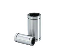 HHB18I Long Type Linear Motion Ball Bearing Bush Bushing LM6LUU LM8LUU LM10LUU LM12LUU Bushing for 3D Printer Rod Round Shaft(2 Pcs LM8LUU)