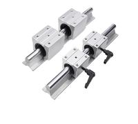 HHB18I Lot de 2 rails de guidage linéaires SBR12 SBR16 SBR20 250 mm 300 mm 1000 mm et 4 blocs de roulement d'arbre UU à mouvement lisse pour pièces CNC (SBR12, 1000 mm)
