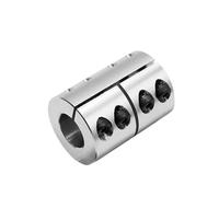 HHB18I Rigid Shaft Coupler D32L45 clamp Stepper servo Motor Coupling 3D Printer Parts 8/10/12/14/15/16mm for for Engraving Machine(8x12.7)