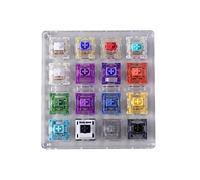 HHB18I Testeur de commutateur à 16 touches pour claviers mécaniques en acrylique (testeur de commutateur)