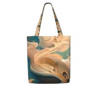 hhbiuuo Dunhuang Grand sac fourre-tout réutilisable en toile avec imprimé mystère pour femme, pour voyage, travail, usage quotidien