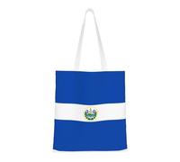hhbiuuo El Salvador Sac fourre-tout en toile avec imprimé pour femme, sac d'épicerie réutilisable, sac à main mignon, pour le travail, les voyages, la salle de sport