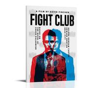 HHBOK Fight ClubPoster mural imperméable sur toile moderne pour salon, chambre à coucher, bureau, décoration d'intérieur, cadeau, créativité, club de combat, 60 x 90 cm