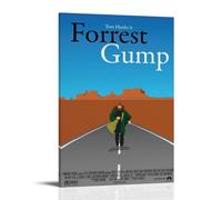 HHBOK Forrest Gump Poster mural imperméable sur toile moderne pour salon, chambre à coucher, bureau, décoration d'intérieur, cadeau, créativité, forêt gump 40 x 60 cm