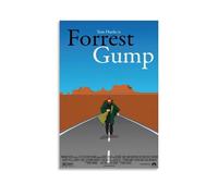 HHBOK Forrest Gump Poster mural imperméable sur toile moderne pour salon, chambre à coucher, bureau, décoration d'intérieur, cadeau, créativité, forêt gump20 x 30 cm