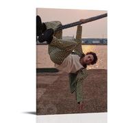 HHBOK Timothée Chalamet Poster mural imperméable sur toile moderne pour salon, chambre à coucher, bureau, décoration d'intérieur, cadeau, créativité, 50 x 75 cm