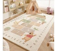 hhbzhdpg Tapis de Jeu Hopscotch, Carpette de Lecture pour Enfants, Tapis Rectangulaire Moelleux pour Chambre à Coucher, pour Tentes Tipi de Salon(B,140 * 200cm)