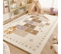 hhbzhdpg Tapis de Jeu Hopscotch, Carpette de Lecture pour Enfants, Tapis Rectangulaire Moelleux pour Chambre à Coucher, pour Tentes Tipi de Salon(C,180 * 230cm)