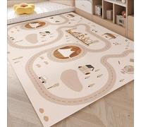 hhbzhdpg Tapis de Lecture Antidérapant Lavable, Tapis D'éveil Imperméable, pour Jouer, Apprendre Et S'amuser en Toute Sécurité dans La Chambre Ou Le Salon(A,100 * 150cm)
