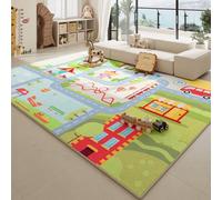 hhbzhdpg Tapis Ludique Éducatif, Tapis Souple pour Bébés Qui Rampent, Tapis Interactif Imperméable Et Antidérapant pour Cabanes, Tentes Tipi(C,120 * 200cm)