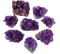 HHCTEBEC 1 Pcs Amethyste, Amethyste Pierre Naturelle, Décoration De Pierre Brute en Cristal pour La Maison Et Le Bureau Pierre De Guérison pour La Méditation Et Les Vibrations Positives,80G