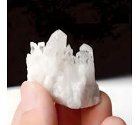 HHCTEBEC Amas De Cristaux Naturels, Amas De Cristaux Blancs, Cristal Roche De GuéRison Amas De Quartz GéOde MinéRale SpéCimen Druze pour L'éQuilibre éNergéTique du Reiki Effets Apaisants,200~300g
