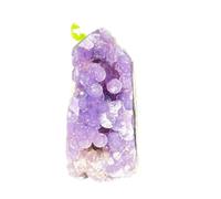 HHCTEBEC Prisme en Cristal d'agate de Raisin Naturel, Cristal de guérison, grappe irrégulière, méditation, thérapie des Chakras Reiki, Cadeau pour débutants, décoration de la Maison