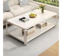 HHCTEBEC Table Basse, Table Centrale Moderne, Petite Table Basse en Bois pour Petit Espace Table à Thé Simple en Bois Et MéTal De Style Ferme pour La Maison La Chambre Coucher Ou Le Bureau,B,100cm
